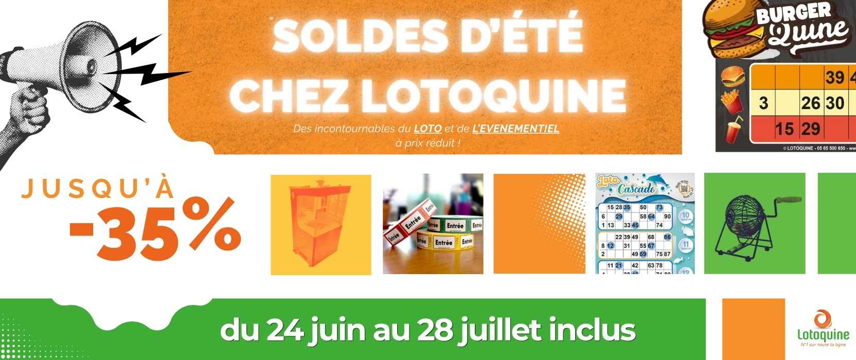 Soldes d'&eacute;t&eacute; 2026 - Jusqu'&agrave; -35% sur une s&eacute;lection Lotoquine